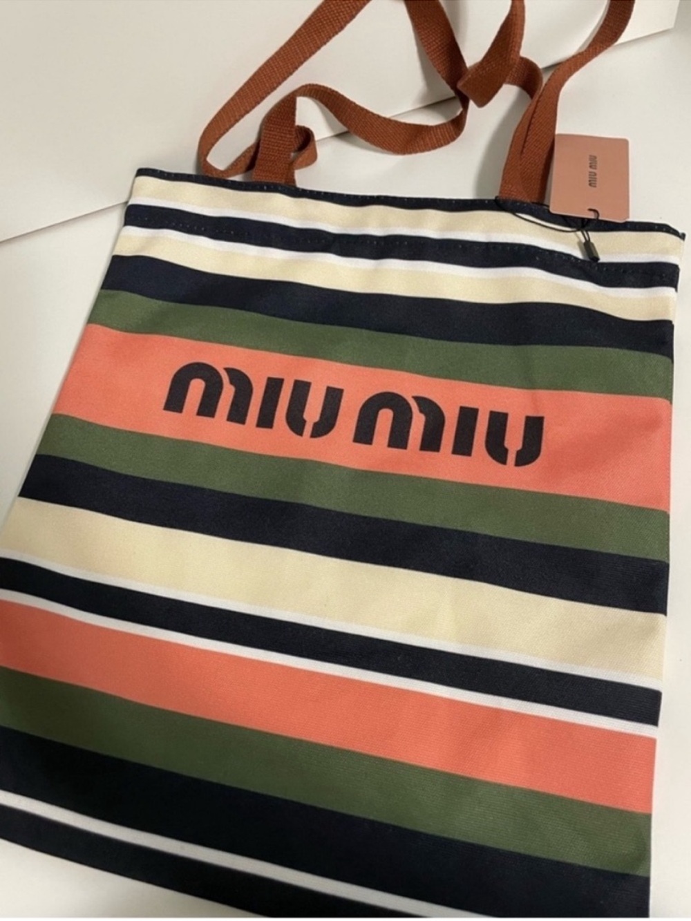 Miu Miu perfume gift tote